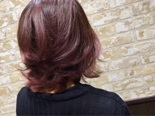 ミディアム カラー ヘアアレンジ 近藤千翔🩵 髪質改善Periodのエステ・リラクイメージ