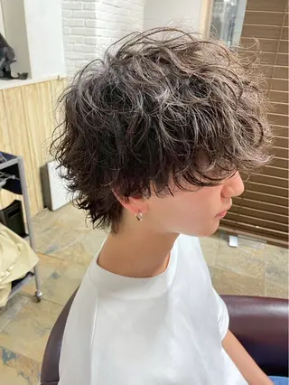 パーマ メンズ 池田 悠里のヘアスタイル