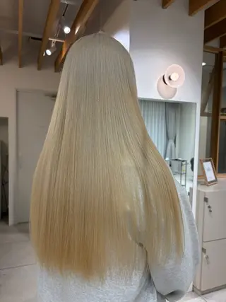 ロング カラー アイブロウリフト/ 髪質改善カラー/みわのヘアスタイル