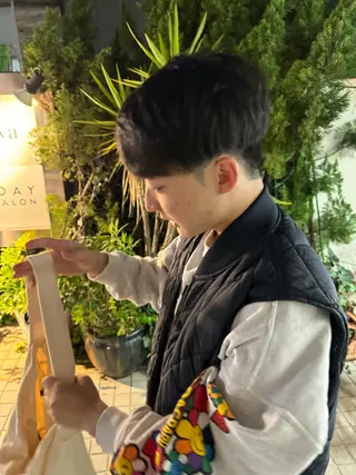 ショート パーマ ヘアアレンジ メンズ CHIC share salon所属・ちこ .のヘアスタイル