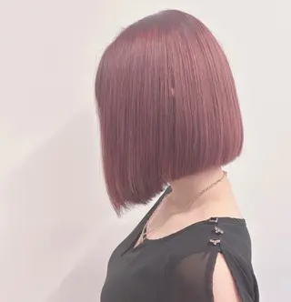 ショート カラー 髪質改善✨透明感カラ ー🌈シエルブルーのヘアスタイル