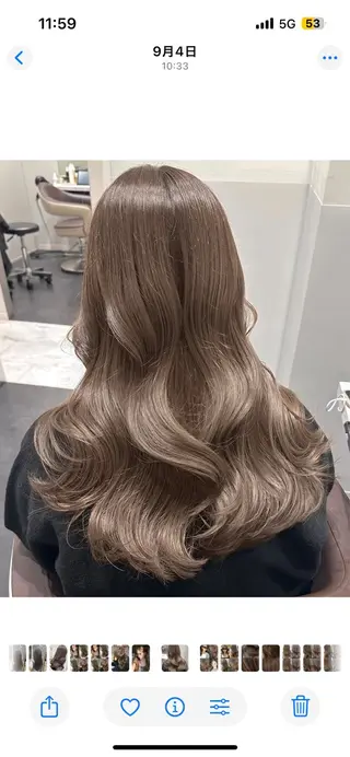 ロング IVE所属・ダブルカラー髪質改善 /原島のヘアスタイル