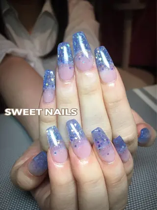 ロング SWEET⭐️ NAILSのネイルデザイン