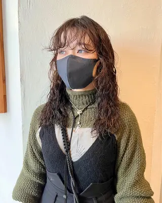 セミロング パーマ Van family所属・ショート& パーマ　坂本のヘアスタイル