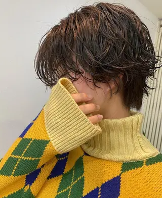 ショート パーマ GiseL アンリのヘアスタイル