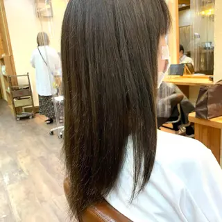セミロング カラー パーマ ヘアアレンジ メンズ キッズ ネイル マツエク・マツパ サロウィン千葉店所属・髪質改善 艶髪🔵ﾌｾﾅｵﾔのヘアスタイル