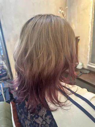 ミディアム カラー アンリ【Henri】所属・原宿アンリ 山下卓也のヘアスタイル