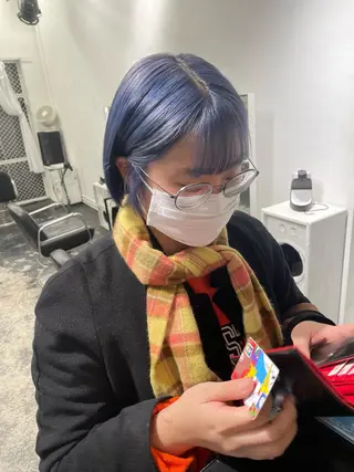 ショート カラー ヘアアレンジ 艶ハイトーン/ヘア アレンジAYAKAのヘアスタイル