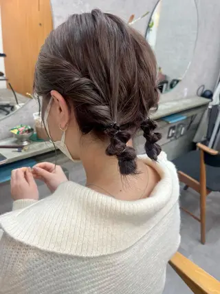 ミディアム カラー ヘアアレンジ kana ARENDのヘアスタイル
