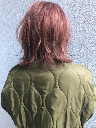 ミディアム カラー Pia hair Design Yakuin所属・Pia ツボイ ケイタのヘアスタイル