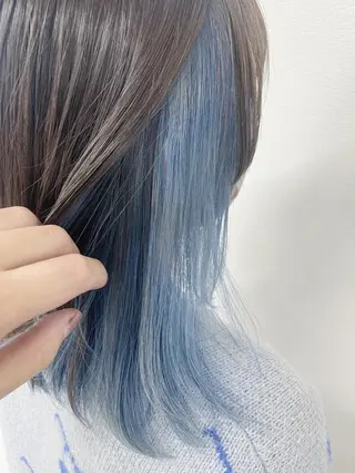 ミディアム カラー ケアブリーチ /髪質 改善/古橋圭史郎のヘアスタイル