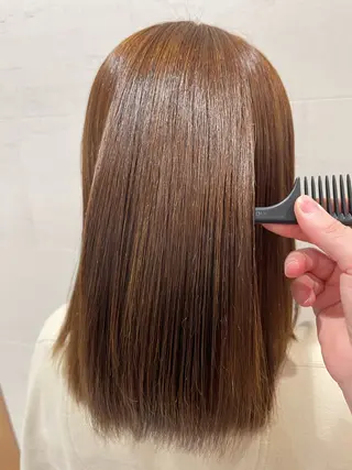 ミディアム 髪質改善/縮毛矯正 🧸梅川のヘアスタイル