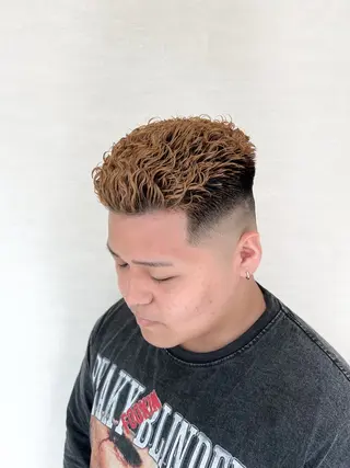 パーマ メンズ 桑原 希吏のヘアスタイル