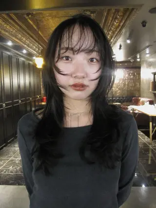 ロング カラー ルカ/ ムードカット🍓のヘアスタイル