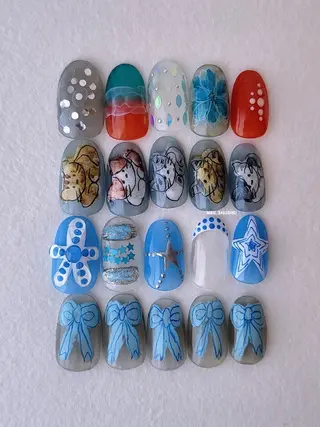 ネイル 3dパーツ/流行り 👧shushu❤️のネイルデザイン