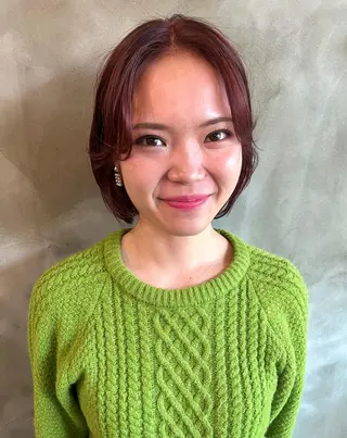 ショート カラー 木村陸弥 似合わせ 透明感カラー🌿のヘアスタイル