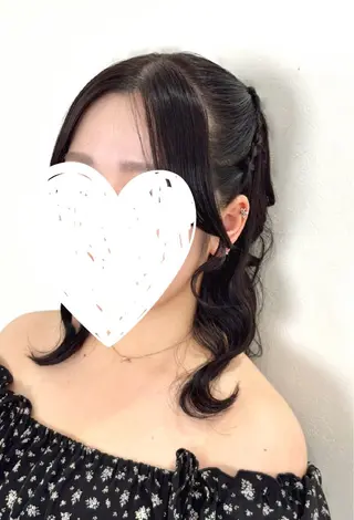 ヘアアレンジ ヘアセット🎀推し活 市川駅近🩵MIHOのヘアスタイル