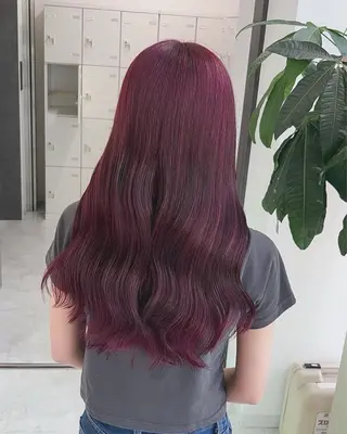 ロング カラー ヘアアレンジ 韓国風グレージュ 🤍たくみ🤍のヘアスタイル