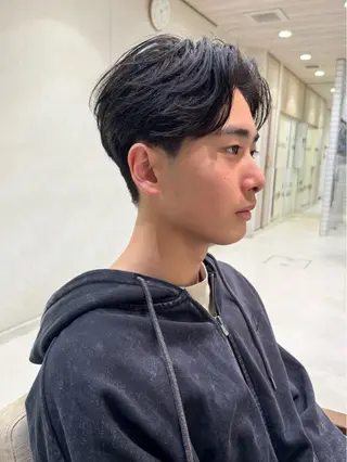 メンズ フェザー/ニュアンス パーマ/ryutoのヘアスタイル