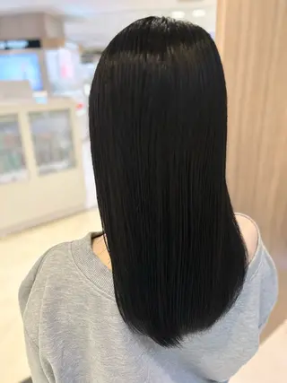 セミロング 髪質改善/縮毛矯正 ササキナツミのヘアスタイル