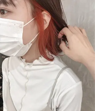 ショート カラー ヘアアレンジ stylist/蛯谷 珠里のヘアスタイル