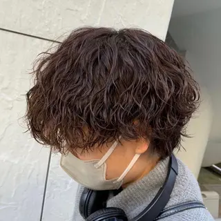 パーマ メンズ カズキ🌼曲がる縮毛 /くせ毛パーマのヘアスタイル