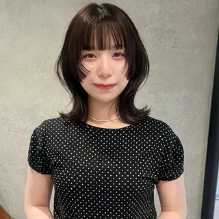 セミロング AI TOKYO　S所属・mizuki 【韓国レイヤー】のヘアスタイル
