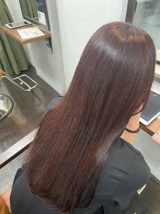 ロング カラー ヘアアレンジ 🍒ᩚ名駅/艶髪 縮毛矯正/あゆ🍒ᩚのヘアスタイル