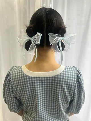 セミロング ヘアアレンジ 【 pia 】 とものヘアスタイル