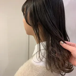 ロング カラー gotoday　shaire　saron所属・miu. ボブ/透け感カラーのヘアスタイル