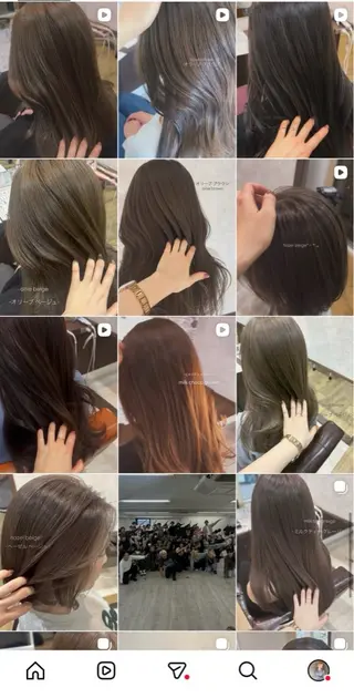 reborn店長 🤍リルのヘアスタイル