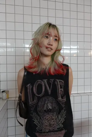 ミディアム カラー レイヤー専門家 ダブルカラー修のヘアスタイル