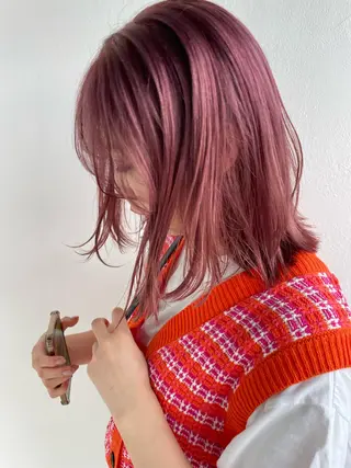 ミディアム Strawberry所属・原田 志保のヘアスタイル