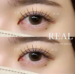 マツエク・マツパ REAL 【リアル】名古屋大須店(マツエク/まつげパーマ /LED/眉毛/アイブロウ/パ リエク>所属・小野 蘭菜のマツエク・マツパデザイン