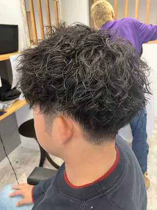 パーマ メンズ メンズ特化/パーマ/ フェードWATARUのヘアスタイル