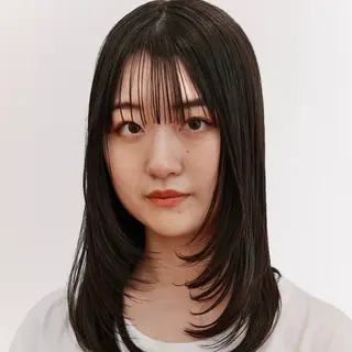 セミロング カラー ブリーチなしWカラー レイヤー/KOHNOのヘアスタイル