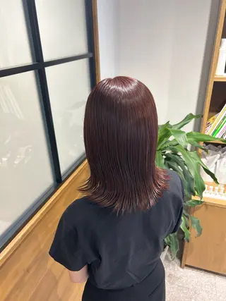 ミディアム やなぎさわ はるなのヘアスタイル
