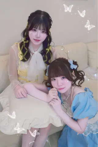 セミロング ヘアアレンジ Hairset minoriのヘアスタイル