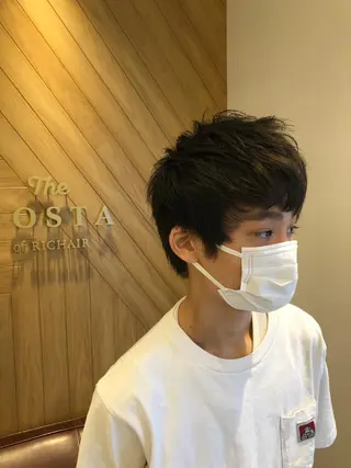 ショート メンズ 鈴村 大介のヘアスタイル