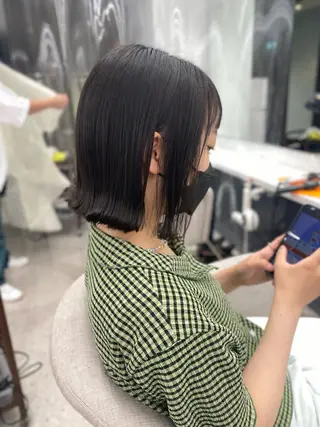 ショート 京都レイヤーカット/ 縮毛矯正/羽柴りくのヘアスタイル