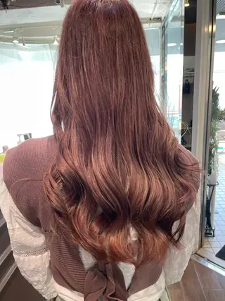 ロング カラー メンズ/艶髪/カラー サクラ🌸のヘアスタイル