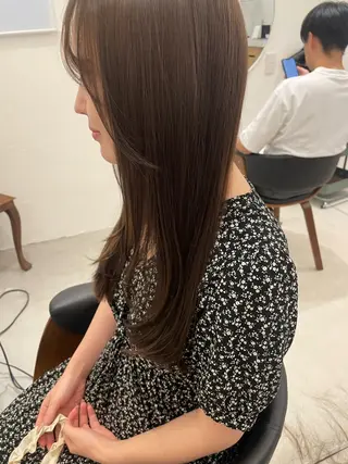 セミロング 韓国風パーマ/ヘア セット/店長みづきのヘアスタイル