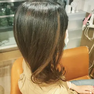 セミロング カラー spa hair  ark 富井直美のヘアスタイル