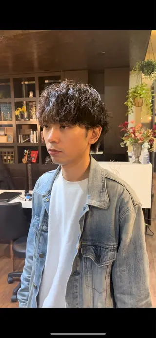 ミディアム パーマ メンズ パーマが得意な【最高 悠斗】のヘアスタイル