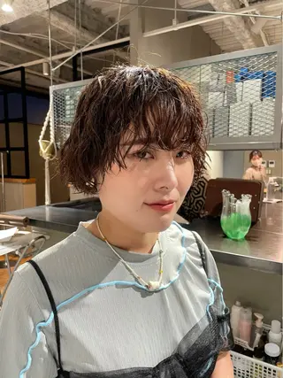 ショート アカリ /パーマスタイルのヘアスタイル