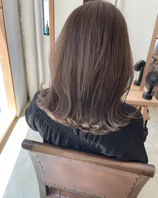 セミロング カラー enne /YUI🥣のヘアスタイル