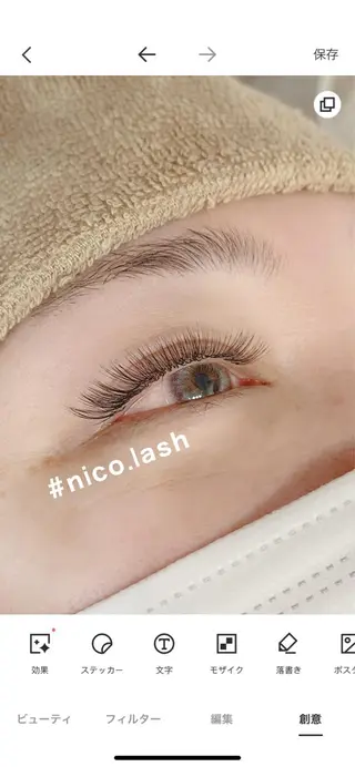 マツエク・マツパ 所沢 #nico.lashのマツエク・マツパデザイン