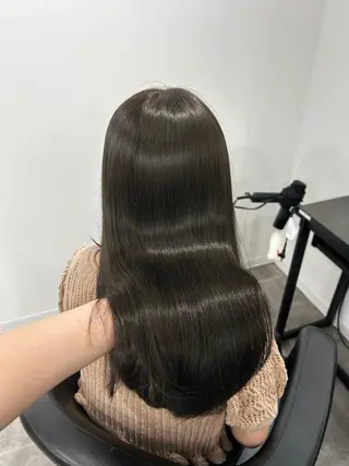 ロング カラー ヘアアレンジ ブリーチなしカラー/ ブラウン/レイヤーのヘアスタイル