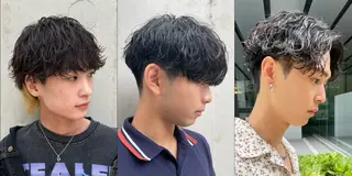 ショート パーマ メンズ 亀井隆汰/メンズ専門 パーマ特化美容師のヘアスタイル