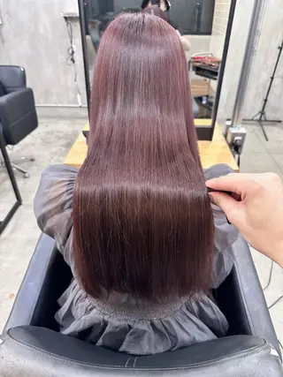 ロング カラー 浦谷洸成 艶カラー /酸性ストレートのヘアスタイル